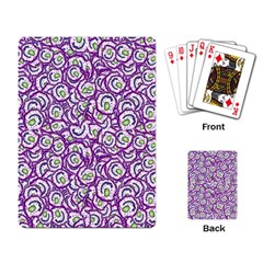 Funny Bacterias Drawing Motif Random Pattern Playing Cards Single Design (rectangle) by dflcprintsclothing