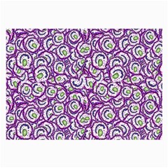 Funny Bacterias Drawing Motif Random Pattern Large Glasses Cloth (2 Sides) by dflcprintsclothing