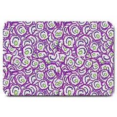 Funny Bacterias Drawing Motif Random Pattern Large Doormat by dflcprintsclothing