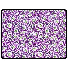 Funny Bacterias Drawing Motif Random Pattern Fleece Blanket (large) by dflcprintsclothing