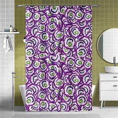 Funny Bacterias Drawing Motif Random Pattern Shower Curtain 48  X 72  (small)  by dflcprintsclothing