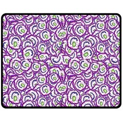 Funny Bacterias Drawing Motif Random Pattern Two Sides Fleece Blanket (medium) by dflcprintsclothing