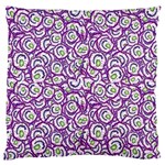 Funny Bacterias Drawing Motif Random Pattern Large Premium Plush Fleece Cushion Case (One Side) Front