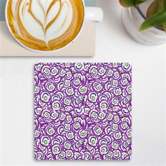 Funny Bacterias Drawing Motif Random Pattern Uv Print Square Tile Coaster  by dflcprintsclothing