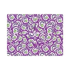 Funny Bacterias Drawing Motif Random Pattern Premium Plush Fleece Blanket (mini)