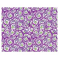 Funny Bacterias Drawing Motif Random Pattern Premium Plush Fleece Blanket (medium)