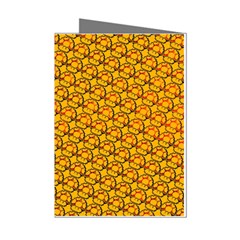 Pixel Art Mushroom Pattern Mini Greeting Cards (pkg Of 8)