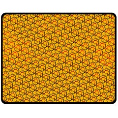 Pixel Art Mushroom Pattern Two Sides Fleece Blanket (medium) by ExtraGoodSauce