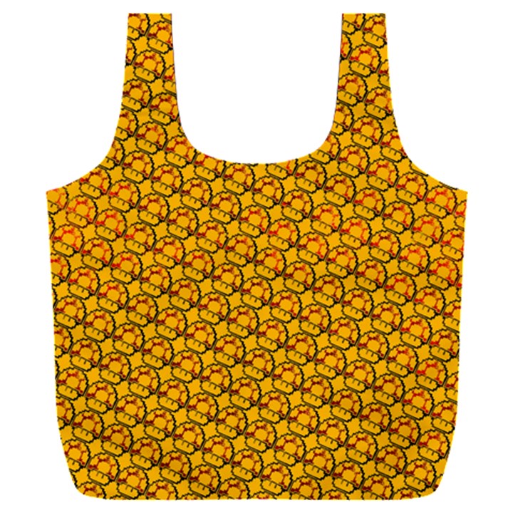 Pixel Art Mushroom Pattern Full Print Recycle Bag (XXXL)