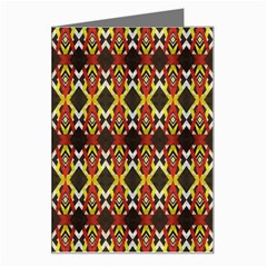 Colorful Geometric Pattern Design Greeting Card by ExtraGoodSauce