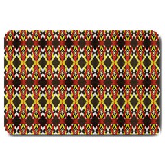 Colorful Geometric Pattern Design Large Doormat by ExtraGoodSauce