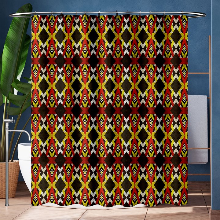 Colorful Geometric Pattern Design Shower Curtain 60  x 72  (Medium) 