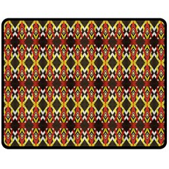 Colorful Geometric Pattern Design Two Sides Fleece Blanket (medium) by ExtraAwesomeSauce