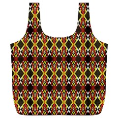 Colorful Geometric Pattern Design Full Print Recycle Bag (xl) by ExtraGoodSauce