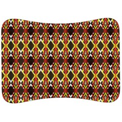 Colorful Geometric Pattern Design Velour Seat Head Rest Cushion by ExtraAwesomeSauce