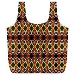 Colorful Geometric Pattern Design Full Print Recycle Bag (xxl) by ExtraAwesomeSauce