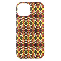 Colorful Geometric Pattern Design Iphone 15 Plus Black Uv Print Pc Hardshell Case by ExtraGoodSauce