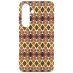 Colorful Geometric Pattern Design Samsung Galaxy S24 6 2 Inch Black Tpu Uv Case