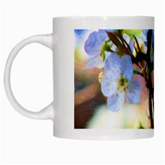 Springtime Pear Tree Blossoms White Mug by ExtraGoodSauce