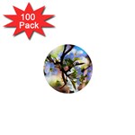 Springtime Pear Tree Blossoms 1  Mini Buttons (100 pack)  Front