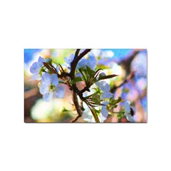 Springtime Pear Tree Blossoms Sticker Rectangular (100 Pack) by ExtraGoodSauce