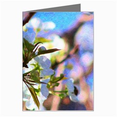 Springtime Pear Tree Blossoms Greeting Card by ExtraGoodSauce