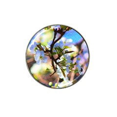 Springtime Pear Tree Blossoms Hat Clip Ball Marker by ExtraGoodSauce