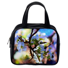 Springtime Pear Tree Blossoms Classic Handbag (one Side) by ExtraGoodSauce