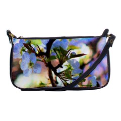 Springtime Pear Tree Blossoms Shoulder Clutch Bag by ExtraGoodSauce