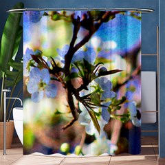 Springtime Pear Tree Blossoms Shower Curtain 60  X 72  (medium)  by ExtraGoodSauce