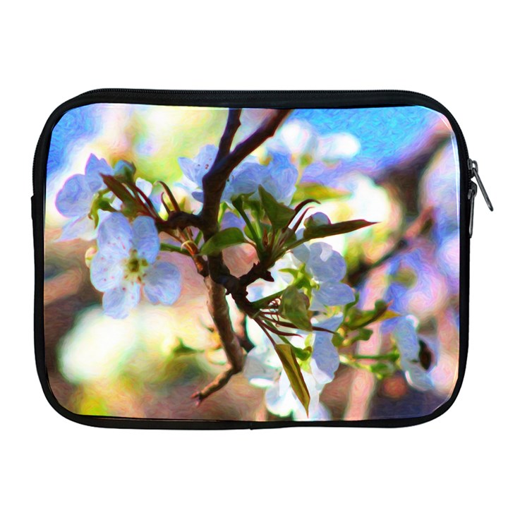 Springtime Pear Tree Blossoms Apple iPad 2/3/4 Zipper Cases