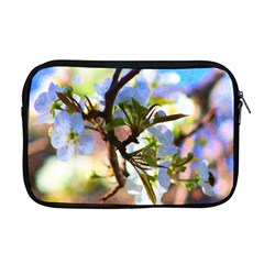 Springtime Pear Tree Blossoms Apple Macbook Pro 17  Zipper Case by ExtraGoodSauce