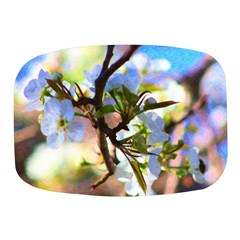 Springtime Pear Tree Blossoms Mini Square Pill Box by ExtraGoodSauce