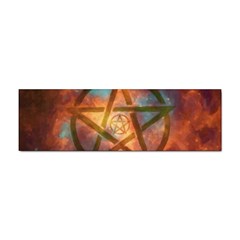 Enchanted Nebula Pentagram Art Sticker (bumper) by ExtraGoodSauce