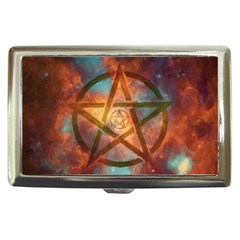 Enchanted Nebula Pentagram Art Cigarette Money Case by ExtraGoodSauce