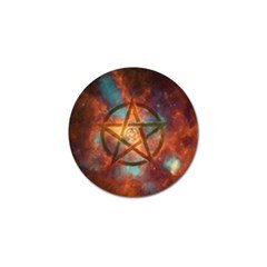 Enchanted Nebula Pentagram Art Golf Ball Marker (10 Pack) by ExtraGoodSauce