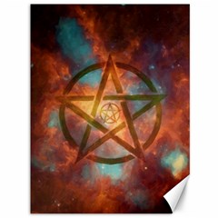 Enchanted Nebula Pentagram Art Canvas 36  X 48  by ExtraGoodSauce