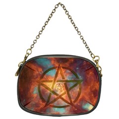 Enchanted Nebula Pentagram Art Chain Purse (two Sides) by ExtraGoodSauce