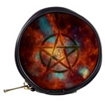 Enchanted Nebula Pentagram Art Mini Makeup Bag Back