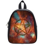 Enchanted Nebula Pentagram Art School Bag (Small) Front