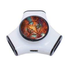 Enchanted Nebula Pentagram Art 3-port Usb Hub by ExtraGoodSauce