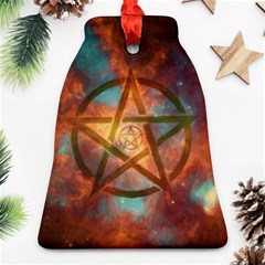 Enchanted Nebula Pentagram Art Ornament (bell)