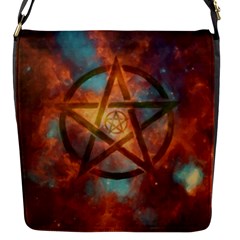 Enchanted Nebula Pentagram Art Flap Closure Messenger Bag (s) by ExtraGoodSauce