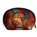 Enchanted Nebula Pentagram Art Accessory Pouch (Large) Front