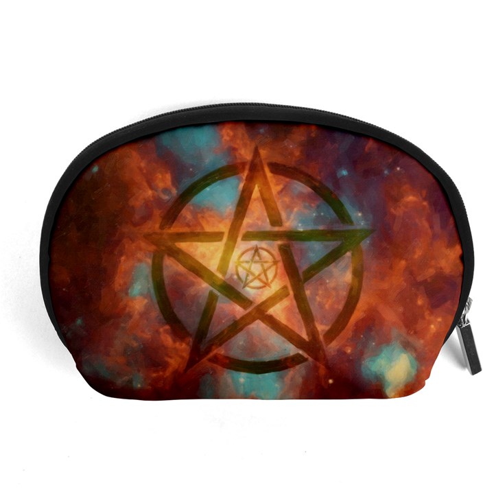 Enchanted Nebula Pentagram Art Accessory Pouch (Large)