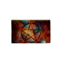 Enchanted Nebula Pentagram Art Cosmetic Bag (xs) by ExtraGoodSauce