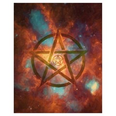 Enchanted Nebula Pentagram Art Drawstring Bag (small) by ExtraGoodSauce