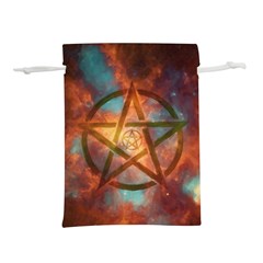 Enchanted Nebula Pentagram Art Lightweight Drawstring Pouch (s) by ExtraGoodSauce