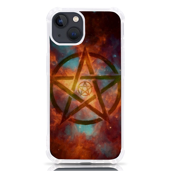 Enchanted Nebula Pentagram Art iPhone 13 TPU UV Print Case