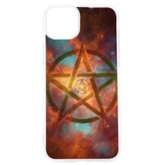 Enchanted Nebula Pentagram Art Iphone 15 Pro Tpu Uv Print Case by ExtraGoodSauce